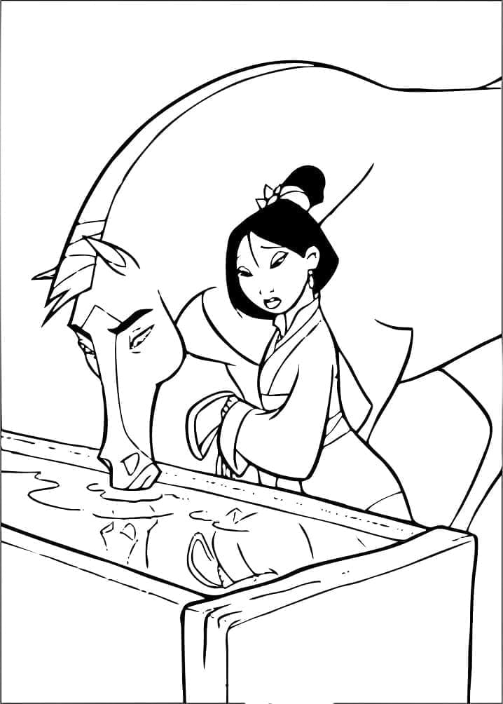 Schattige Cartoon Mulan