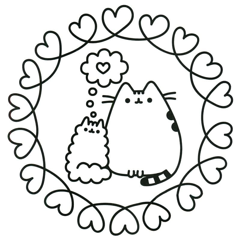 Schattige Cartoon Pusheen