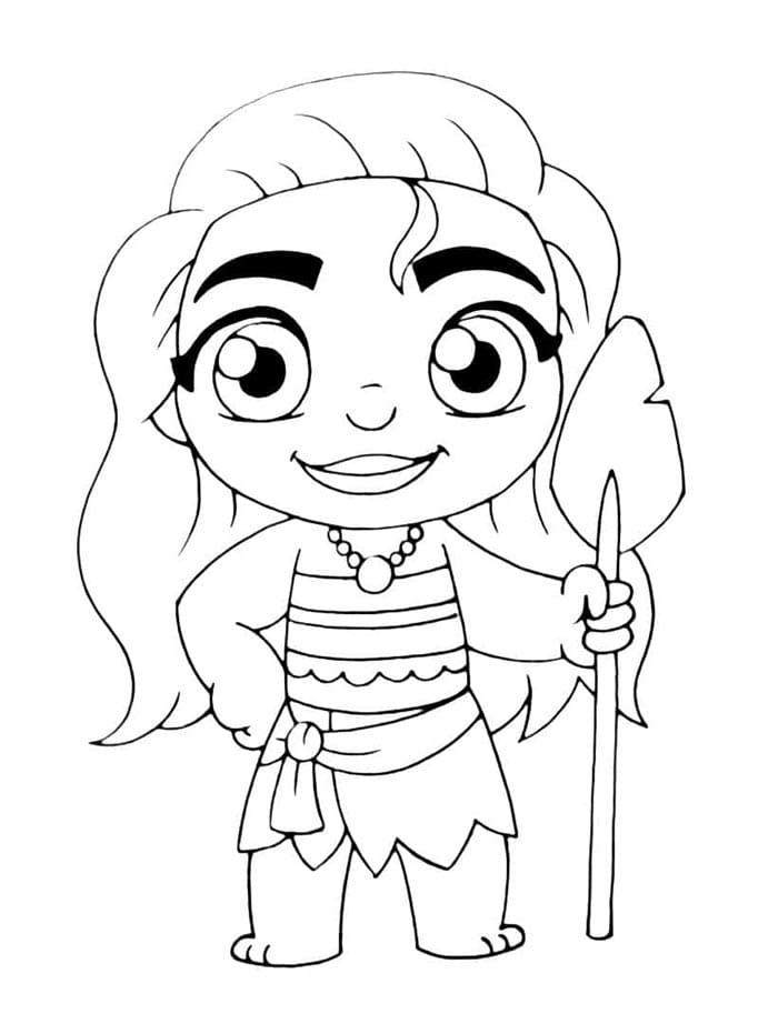 Schattige Cartoon Vaiana