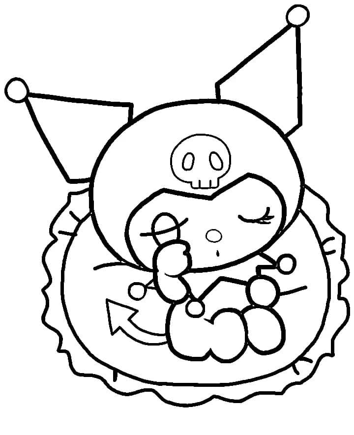 Kuromi kleurplaat