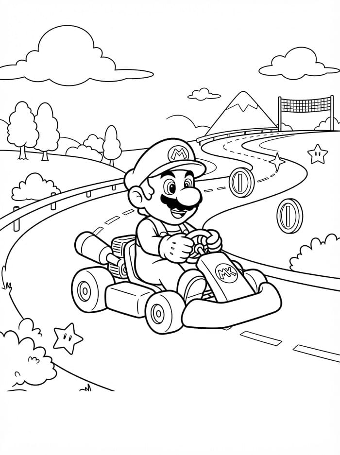 Schattige Mario Kart