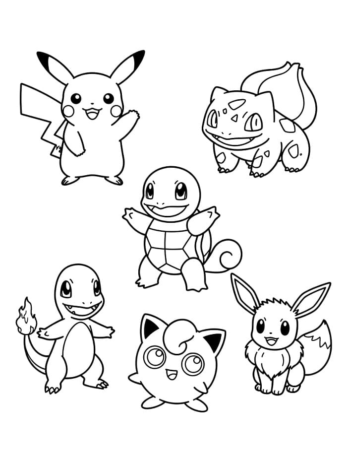 Pokemon kleurplaat
