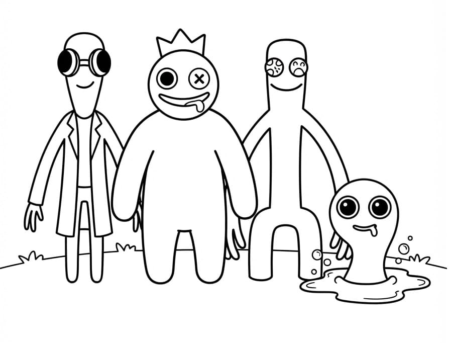 Schattige Rainbow Friends