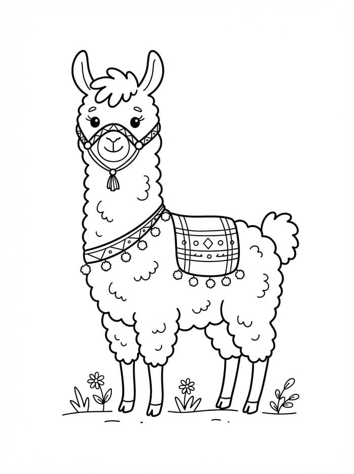 Schattige lama