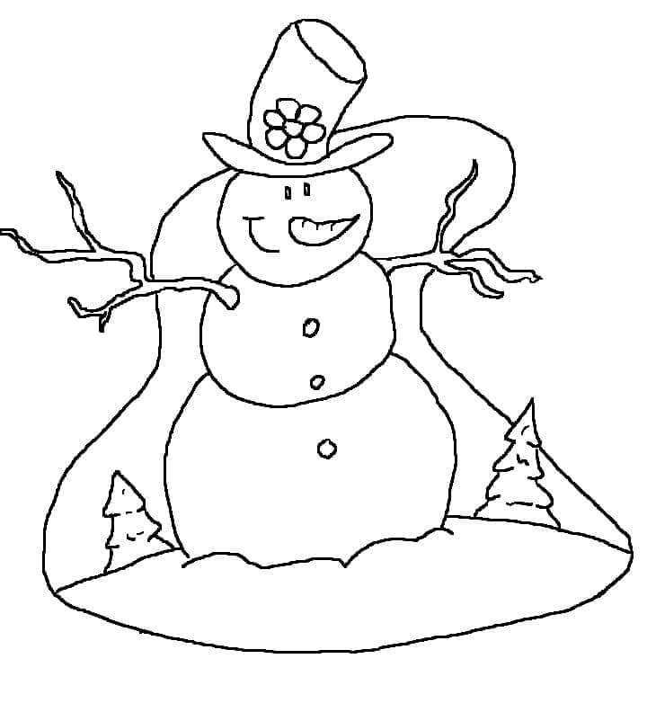 Sneeuwpop gratis voor kinderen