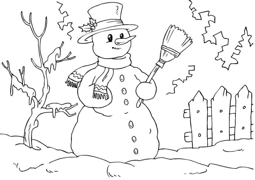 Sneeuwpop voor kinderen
