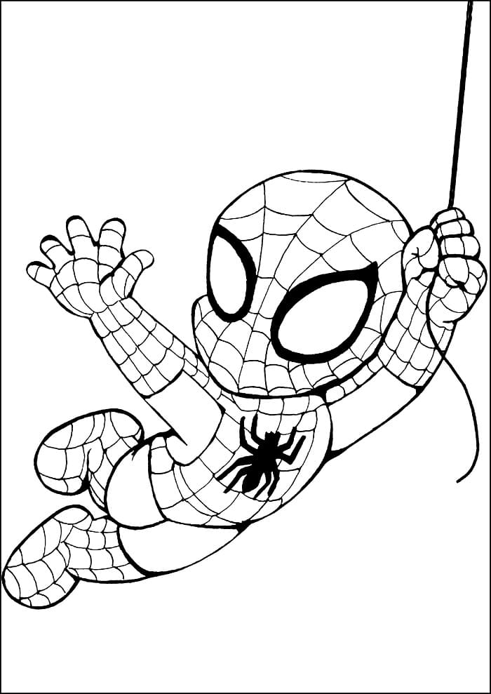 Spiderman afdrukbaar