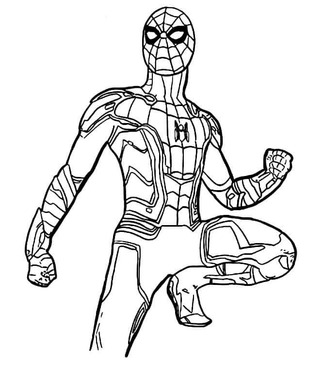 Spiderman afdrukbare afbeelding