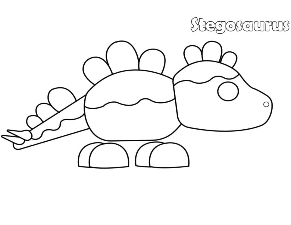 Stegosaurus uit Adopt Me