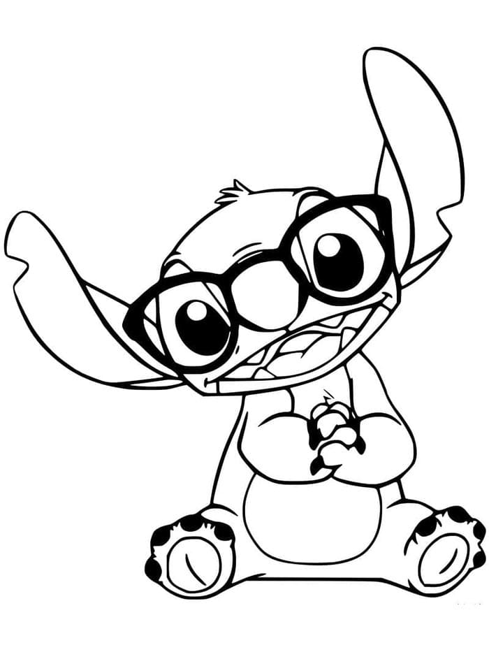 Stitch met Bril