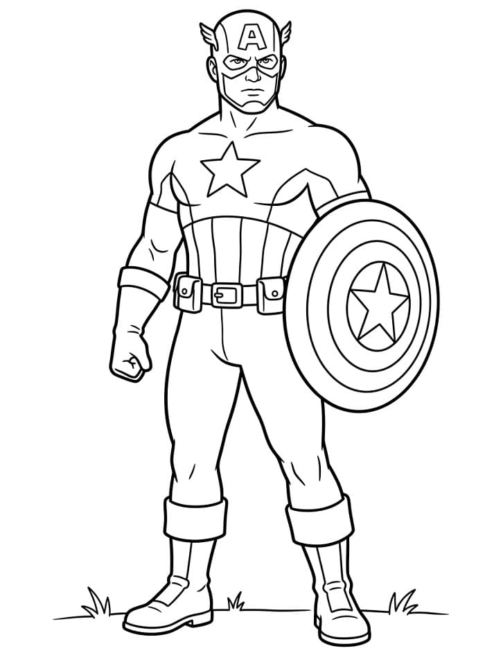 Stoere Captain America