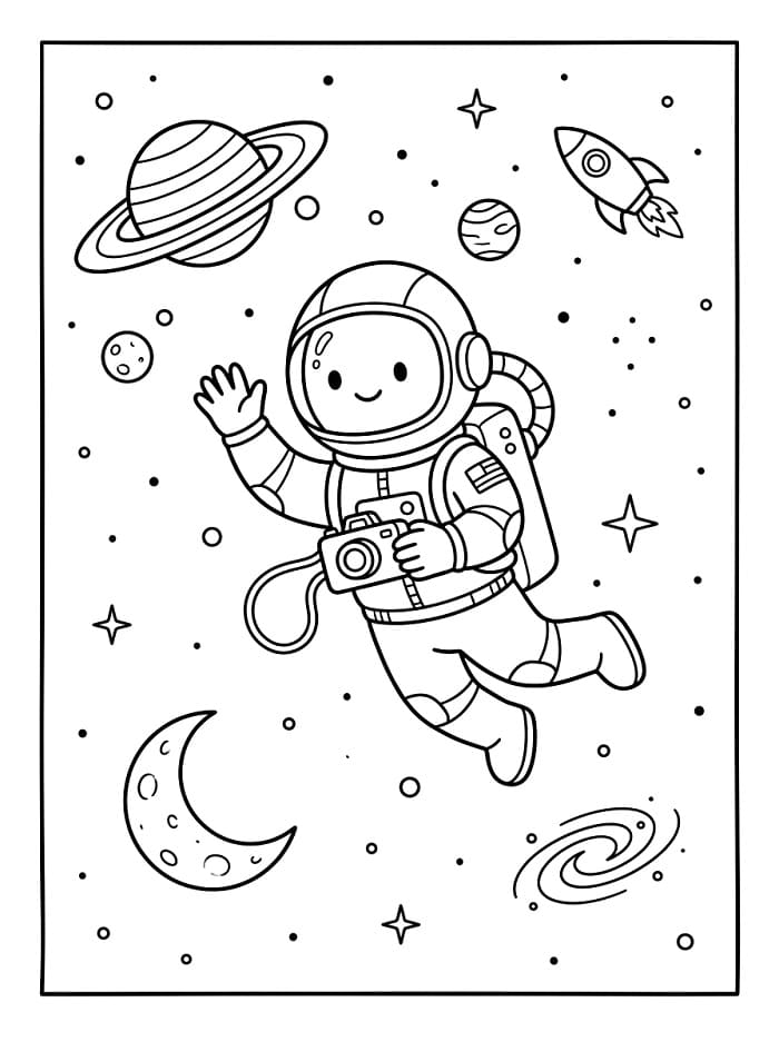 Stoere astronaut