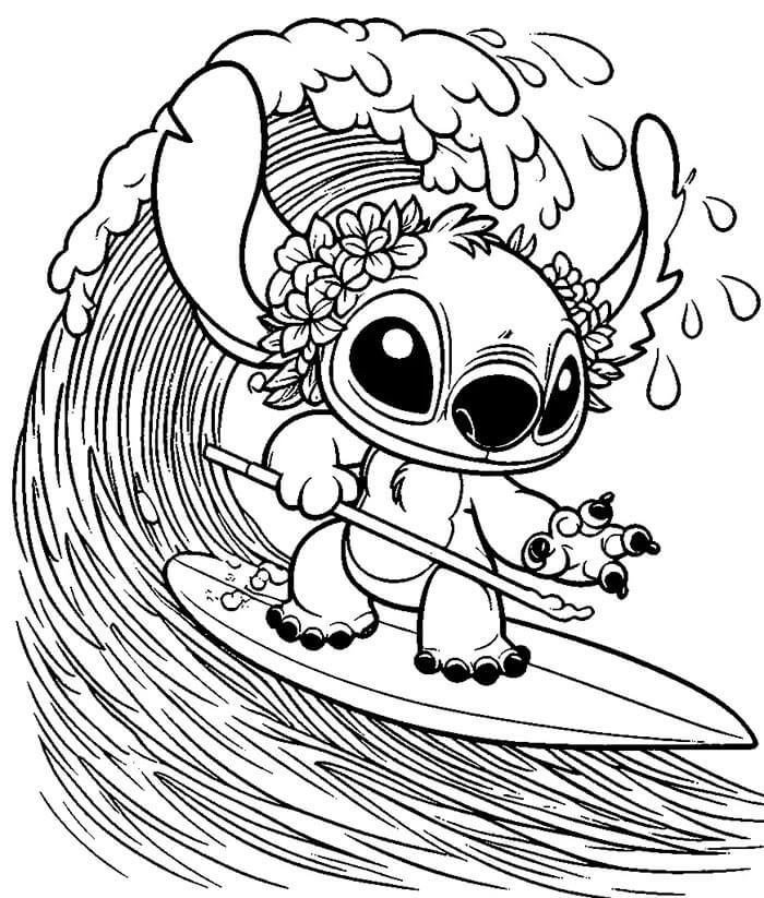 Surfende Stitch