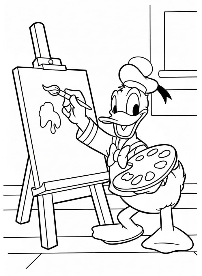 Te printen Donald Duck gratis
