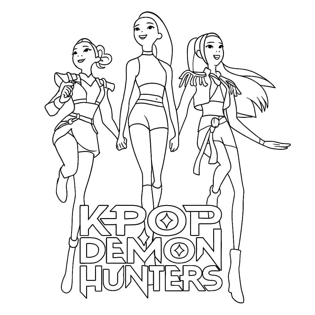 Te printen KPop Demon Hunters gratis