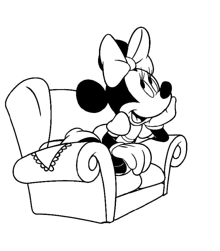 Te printen Minnie Mouse voor kinderen