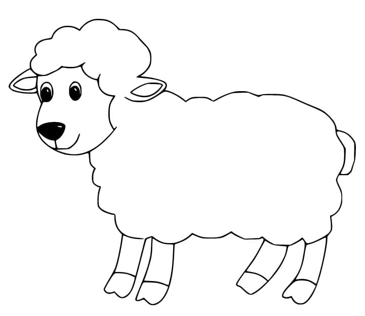 Te printen schaap gratis