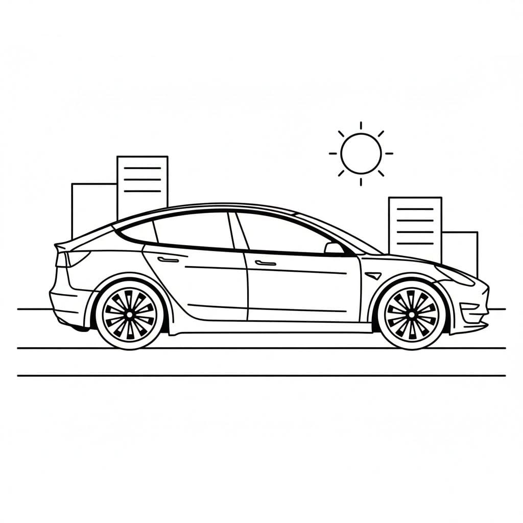 Tesla op de weg