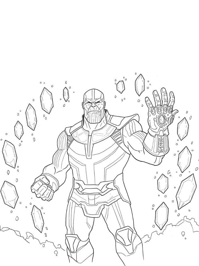 Thanos afdrukbaar voor kinderen