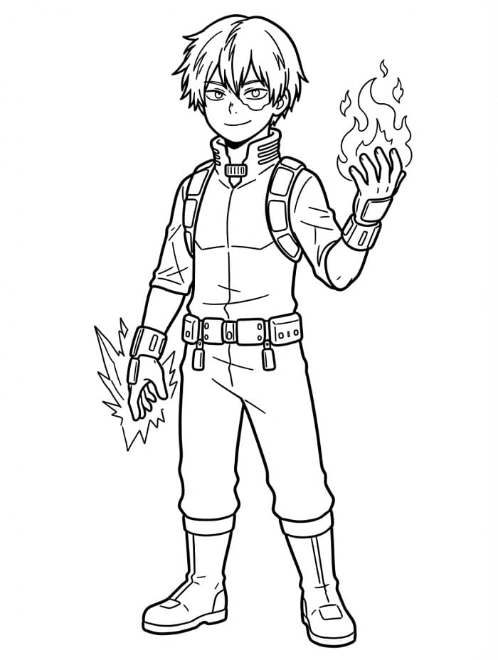 Todoroki in My Hero Academia