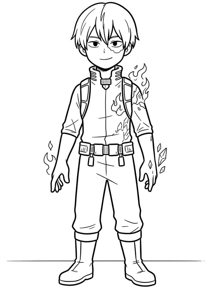 Todoroki uit My Hero Academia