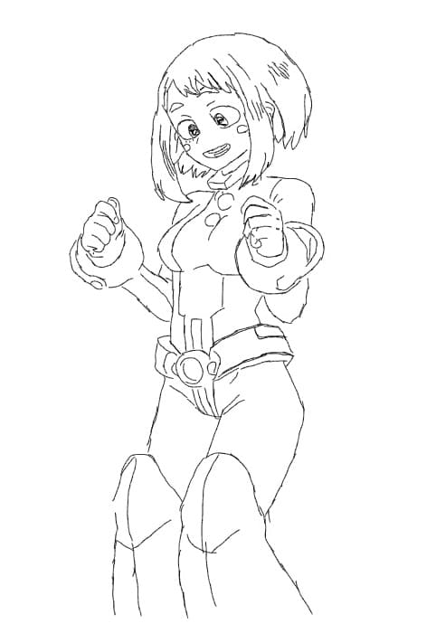Uraraka gratis te printen