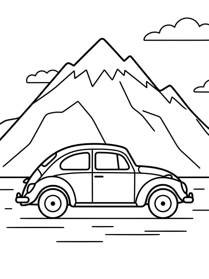 Volkswagen op de weg