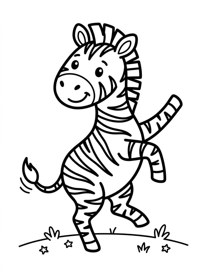 Vriendelijke Zebra