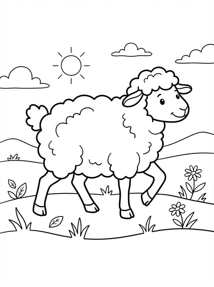 Wandelend schaap