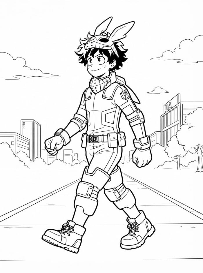 Wandelende Midoriya
