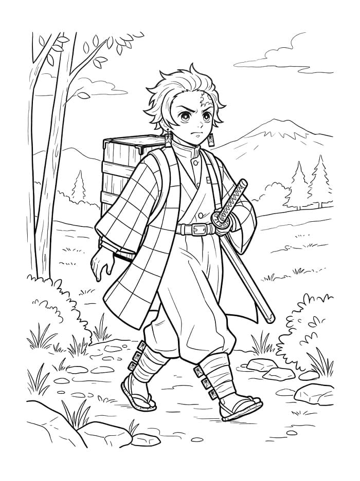 Wandelende Tanjiro