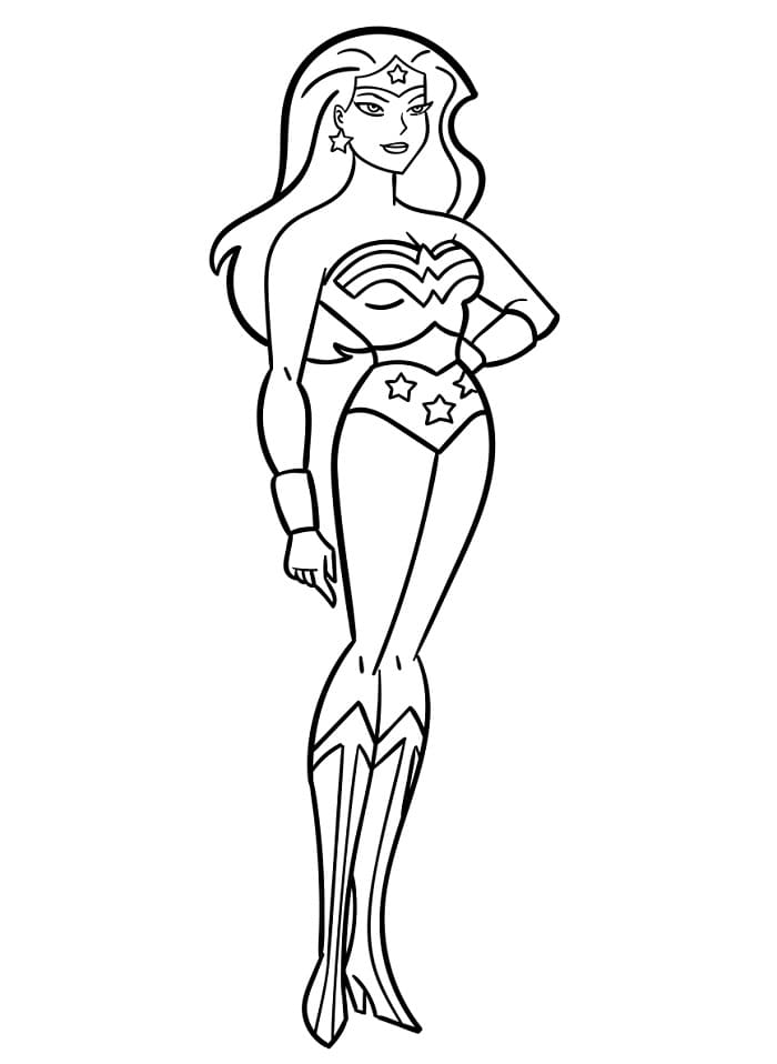 Wonder Woman gratis printbaar