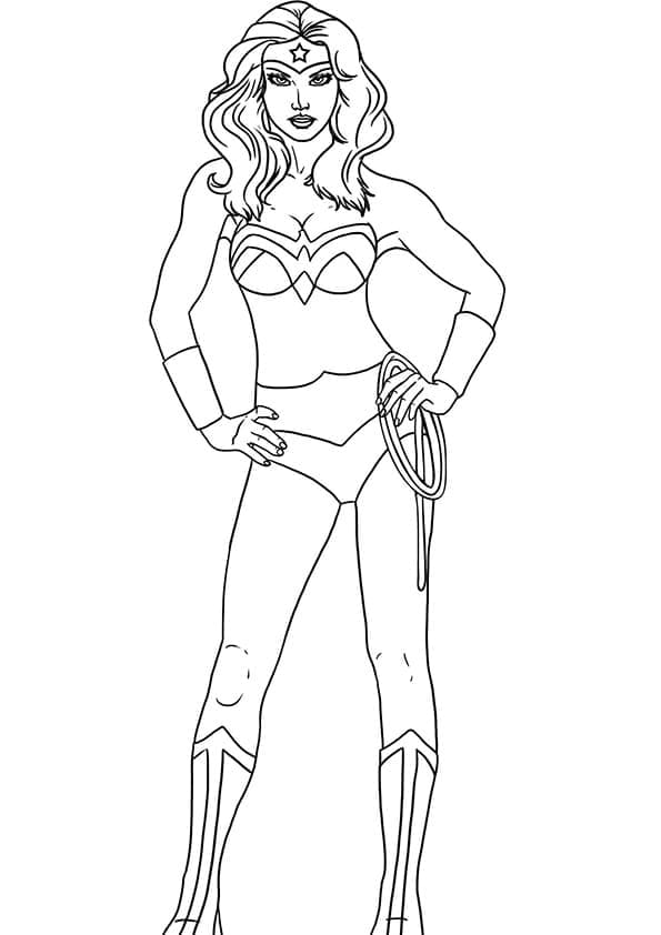 Wonder Woman om te printen