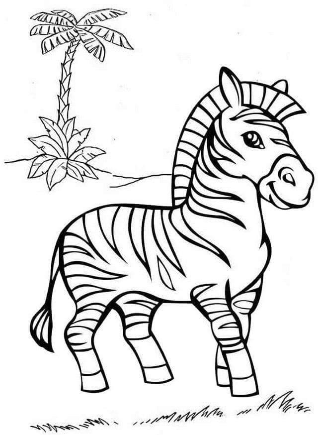 Zebra Gratis Afdrukbaar