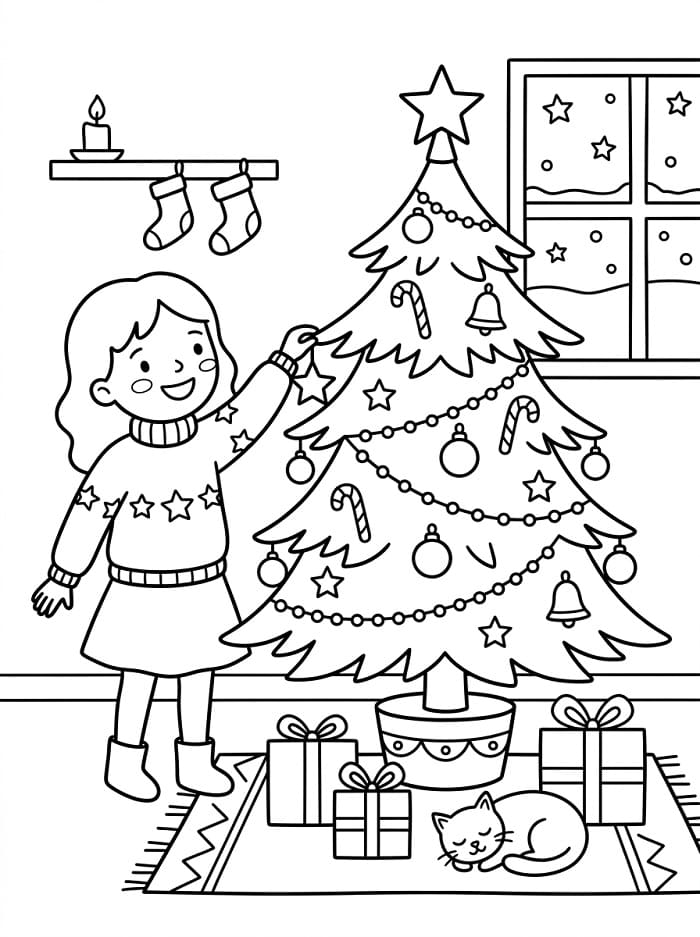Zeer schattige kerstboom