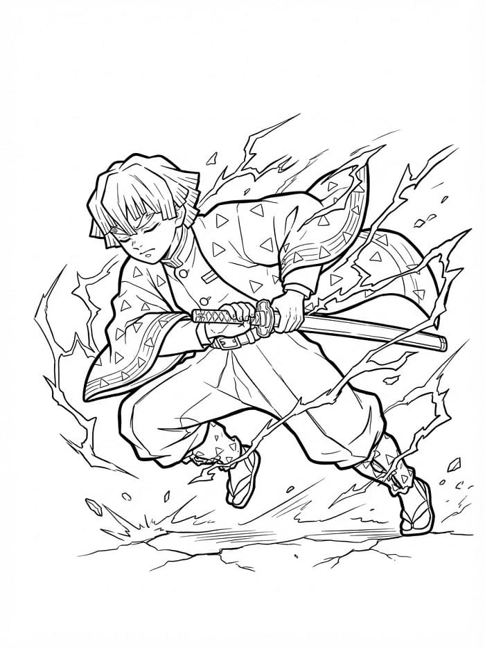 Zenitsu uit Demon Slayer