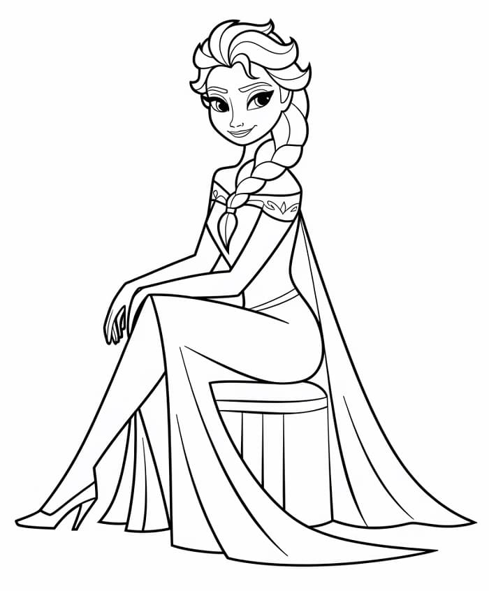 Zittende Elsa
