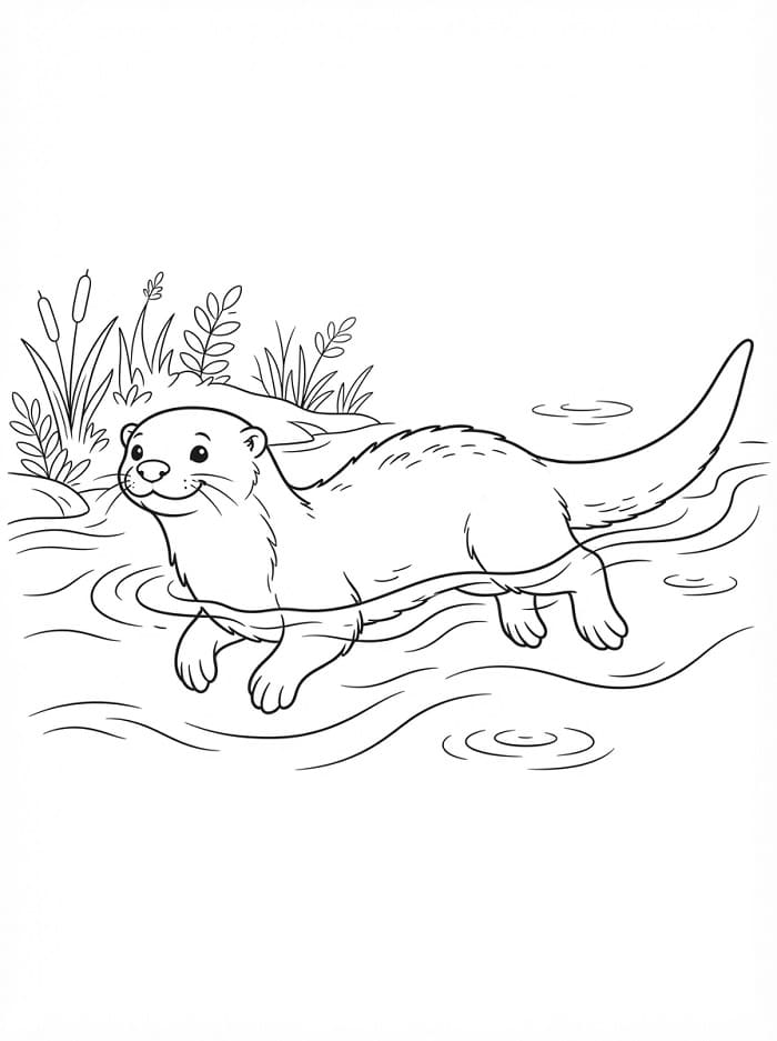 Aanbiddelijke otter
