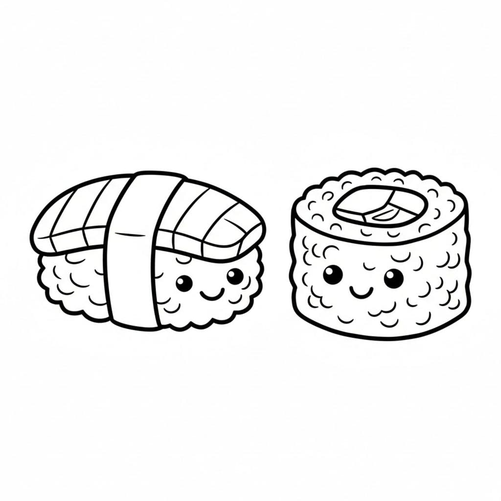 Aanbiddelijke sushi
