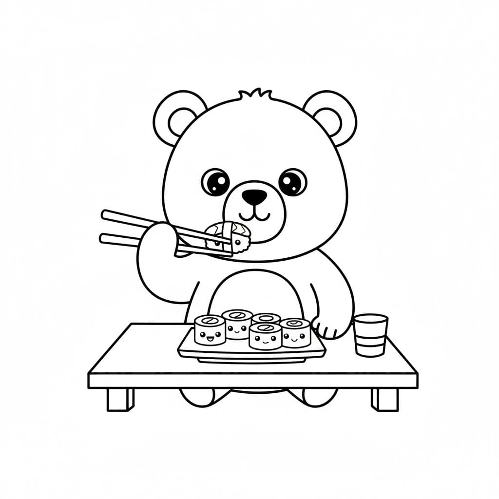 Beer die sushi eet