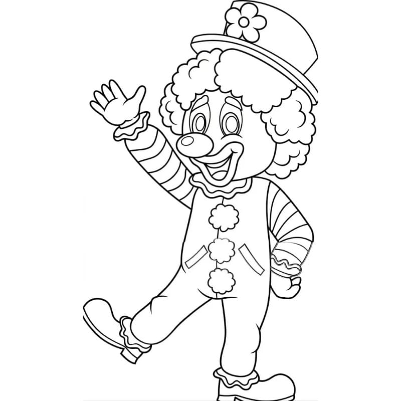 Blije clown