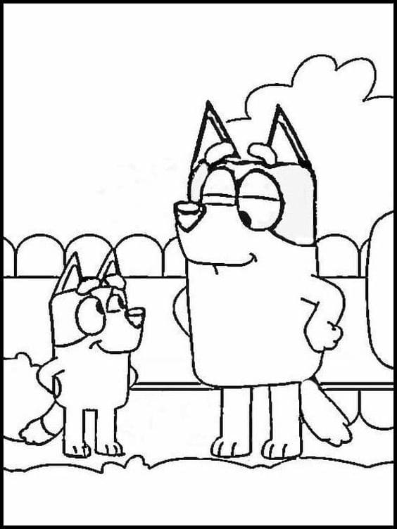 Bluey en papa