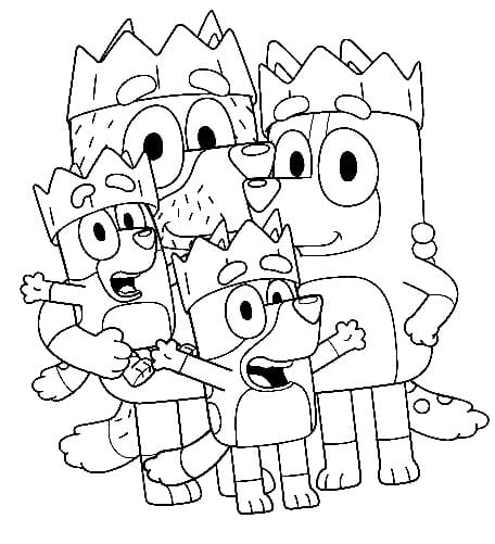 Bluey familie
