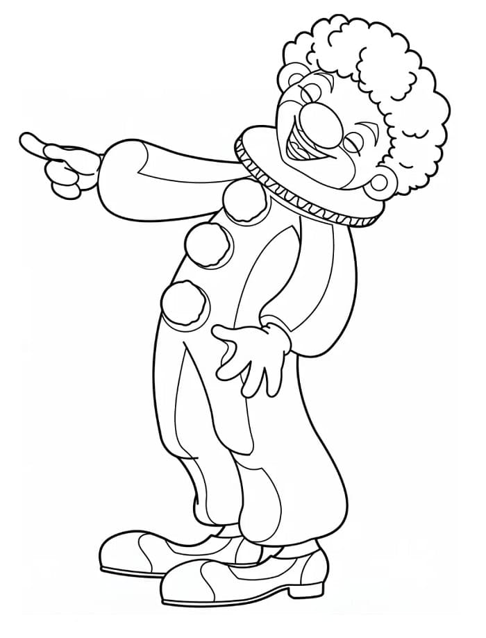 Clown gratis te printen