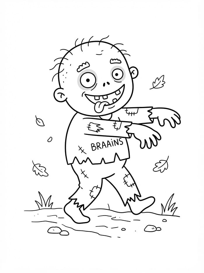 Een halloween zombie
