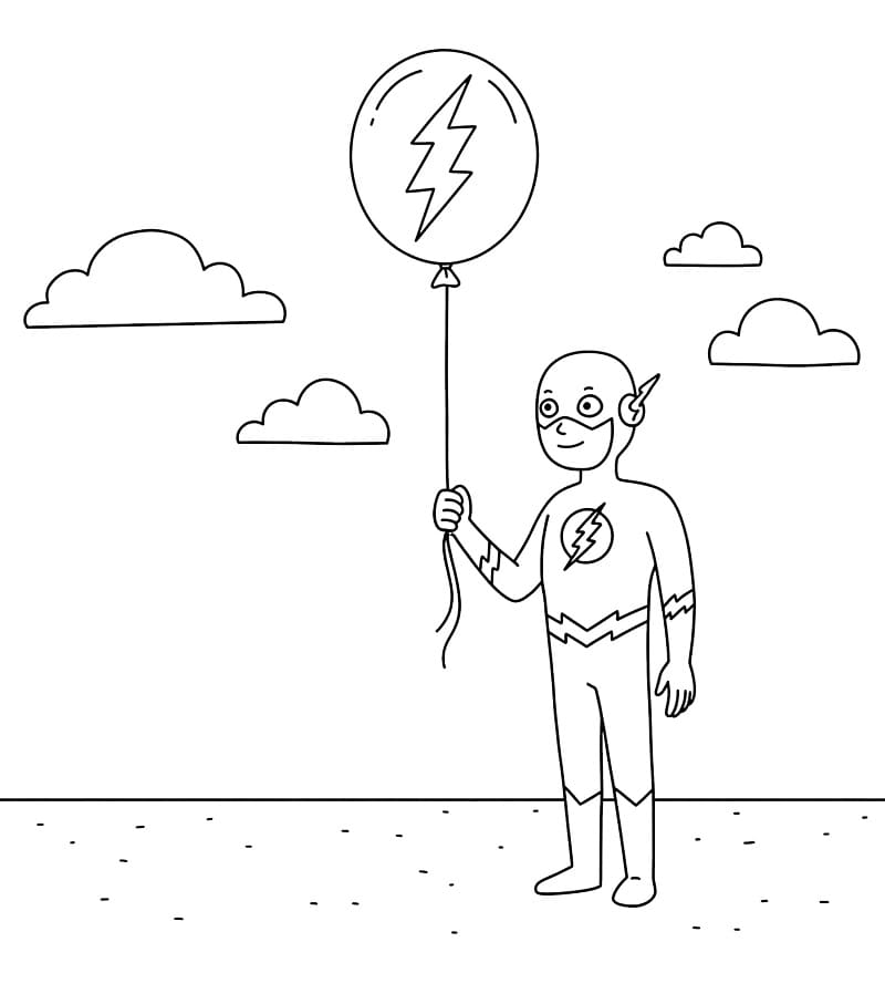 Flash met ballonnen