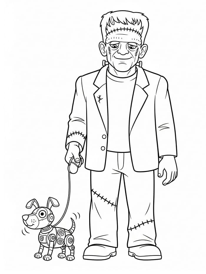 Frankenstein en hond