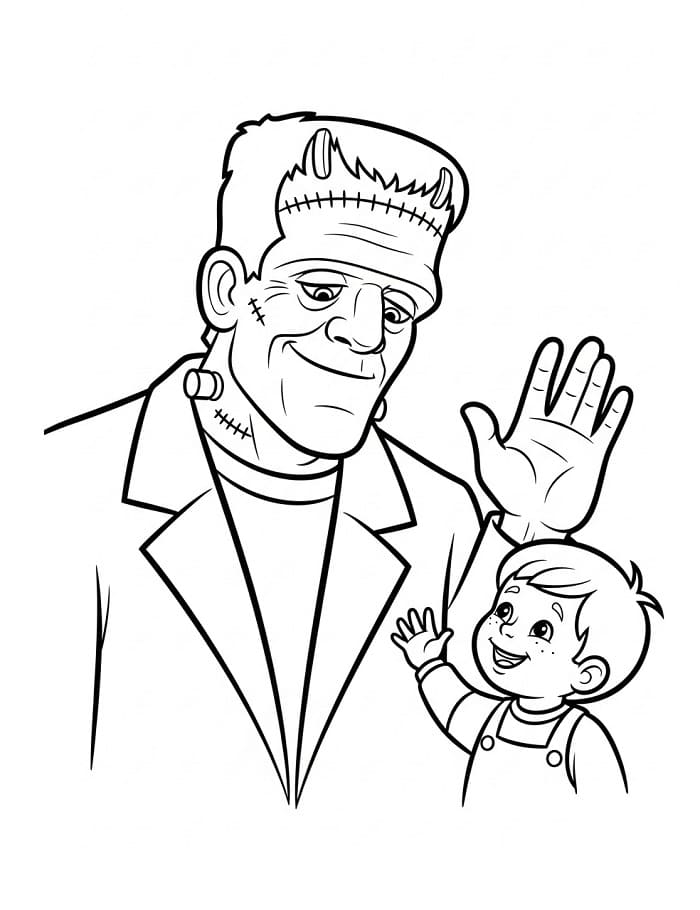 Frankenstein en jongen