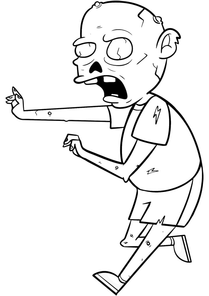Grappige zombie