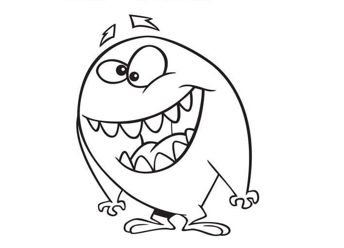 Gratis printbaar monster